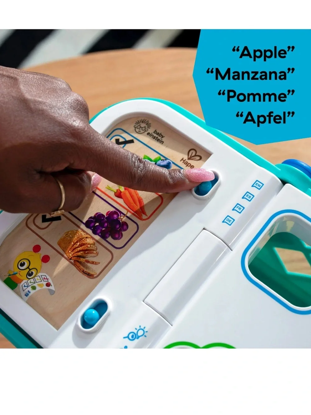 Baby Einstein + Hape Magic Touch Shopping Basket & Shape Sorter Toy